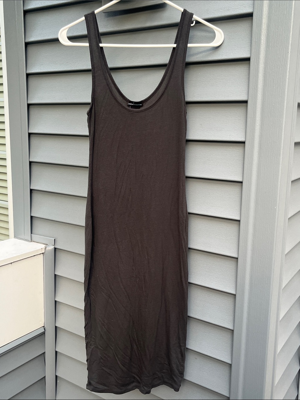 Moda International Black Tank Midi Dress